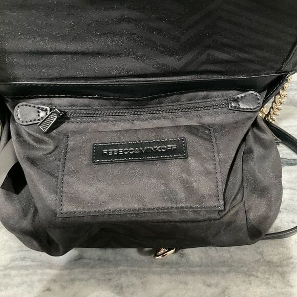 Rebecca Minkoff Quilted Black‎ Leather Crossbody Bag - Picture 2 of 12